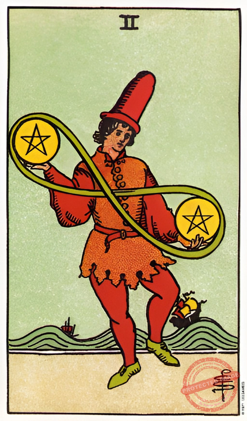 двойка пентакли