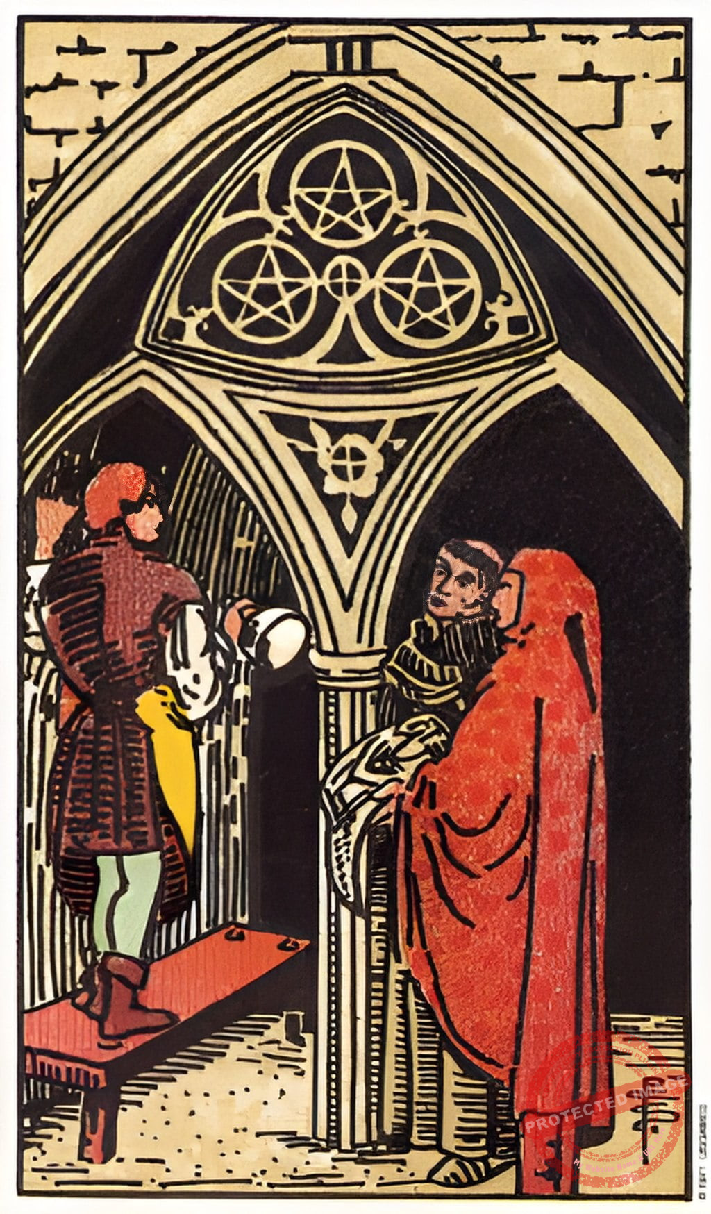 тройка пентакли