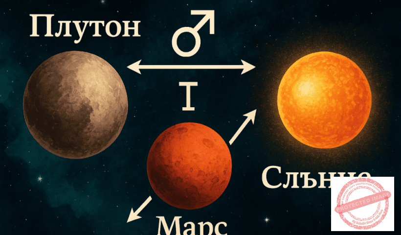 Глобално напрежение:Тау-квадрат Плутон, Марс и Слънце