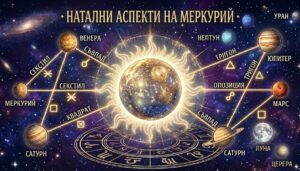 Натални аспекти на Меркурий