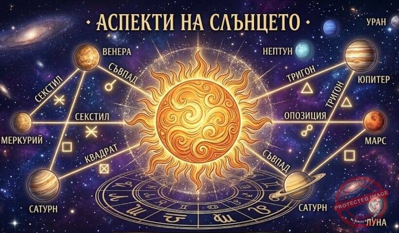 Натални Аспекти на Слънцето