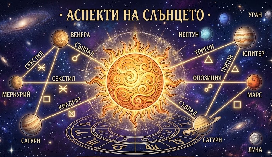 Натални Аспекти на Слънцето