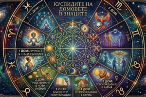 Куспидите на домовете в знаците