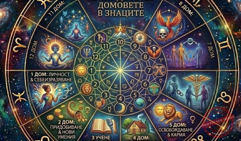Куспидите на домовете в знаците