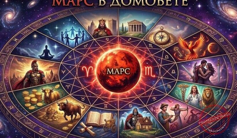 Марс в домовете