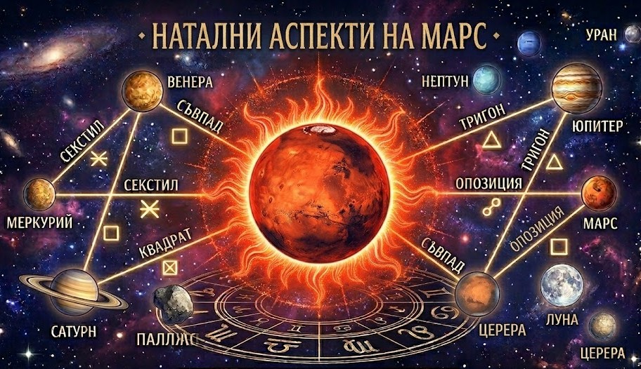 Натални аспекти на Марс