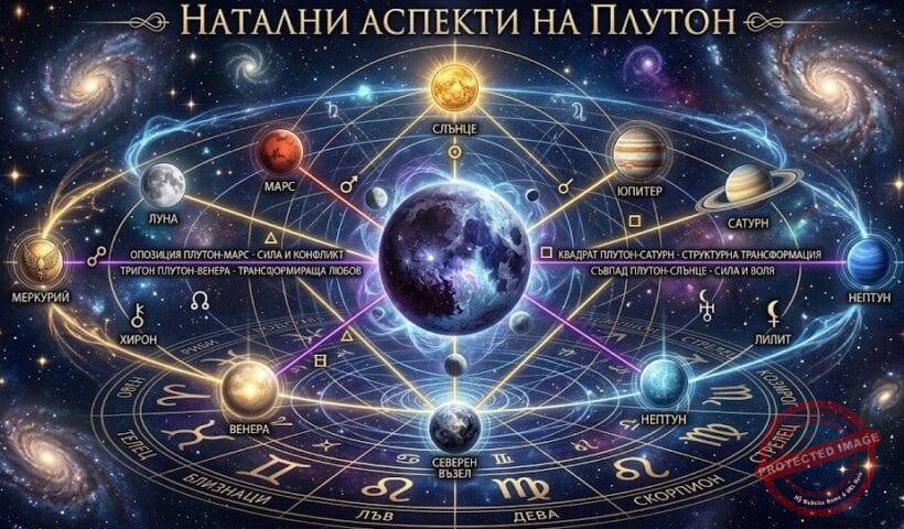 Натални аспекти на Плутон