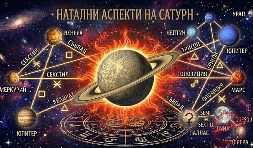 Натални аспекти на Сатурн
