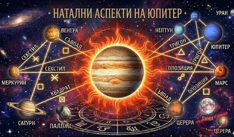 Натални аспекти на Юпитер