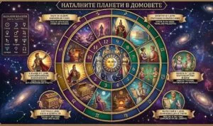 Наталните планети в домовете