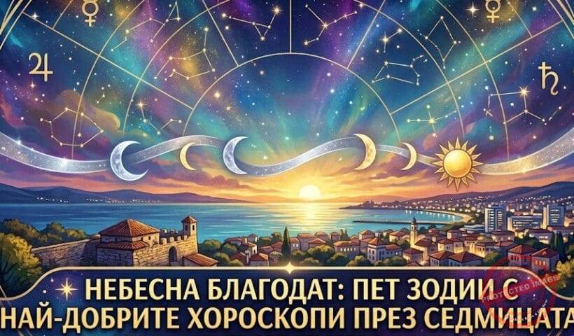 Небесна благодат: Пет зодии се радват на най-добрите хороскопи през седмицата до 23 август 2026